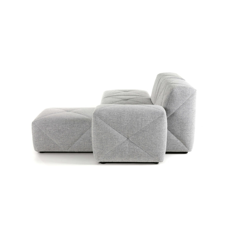 BFF Modular Sectional, Vesper Silver, Right