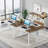 Burgener L-Shape Executive Desk with File Cabinet-2006776564