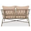 Ensemble de conversation pour 4 personnes avec coussins amovibles, ensemble de conversation pour patio 4 personnes