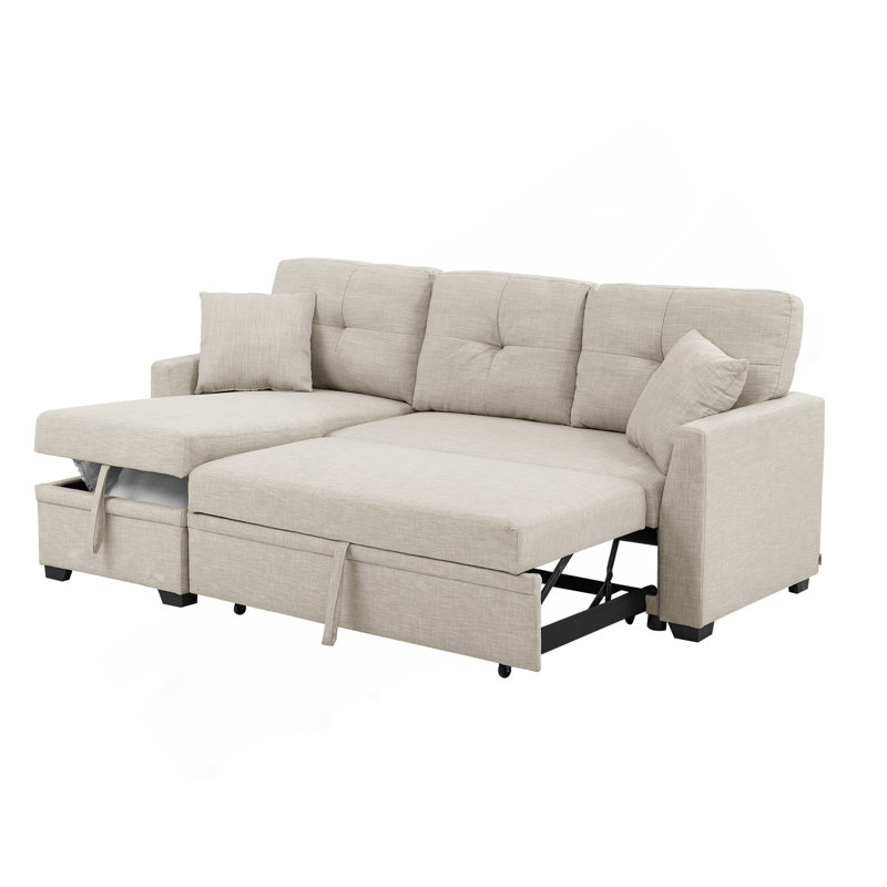 Pull-Out Sofa Bed, Beige