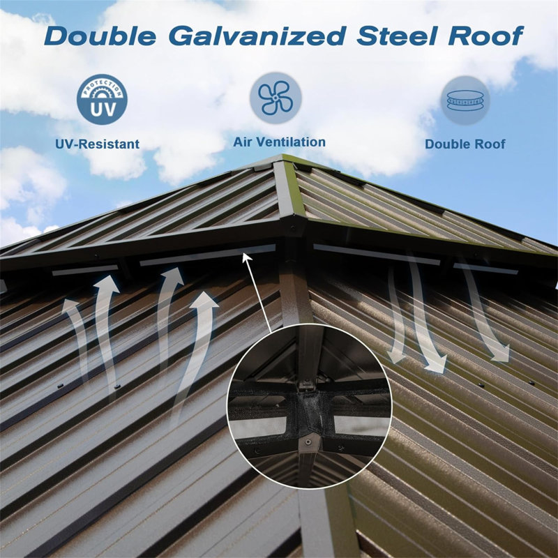 Outdoor Aluminum Patio Gazebo