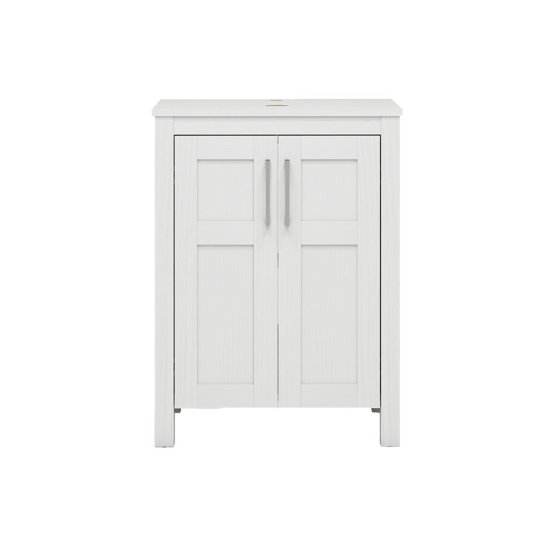 Meuble-lavabo simple l 24 po x P 19 po x H 33 po Frenette, Blanc