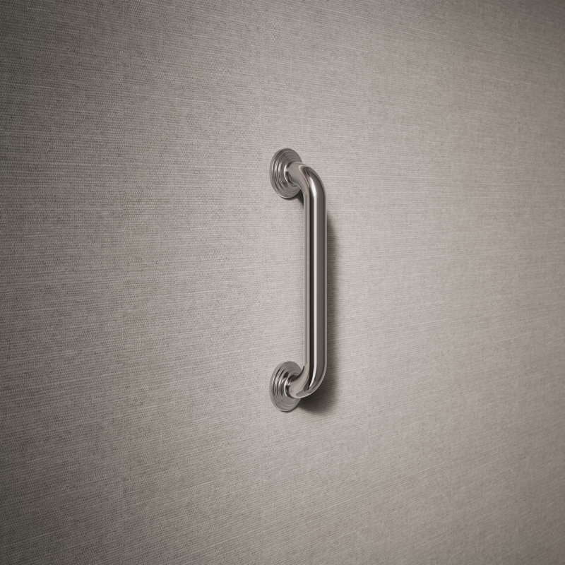 Traditional Grab Bar, 12"W, Vibrant Titanium