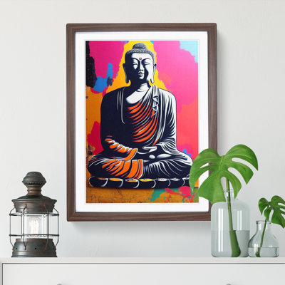Colourful Buddha No.2 - Wall Art