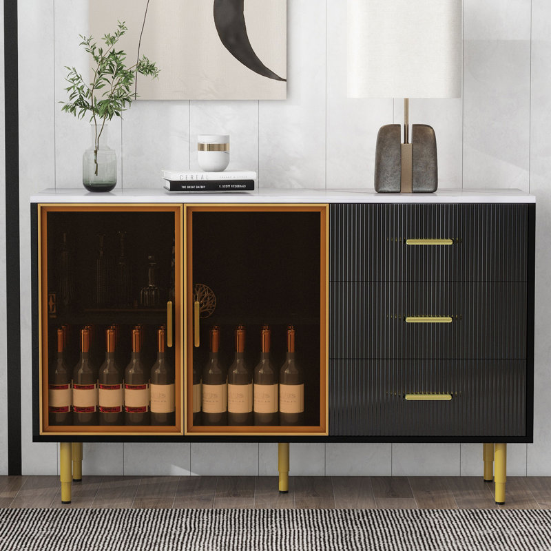 Jasmyne Accent Cabinet, Black