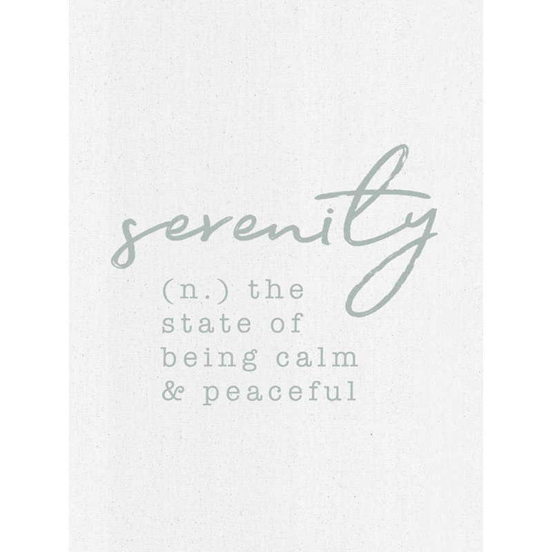 " Serenity ", 16" H x 12" W