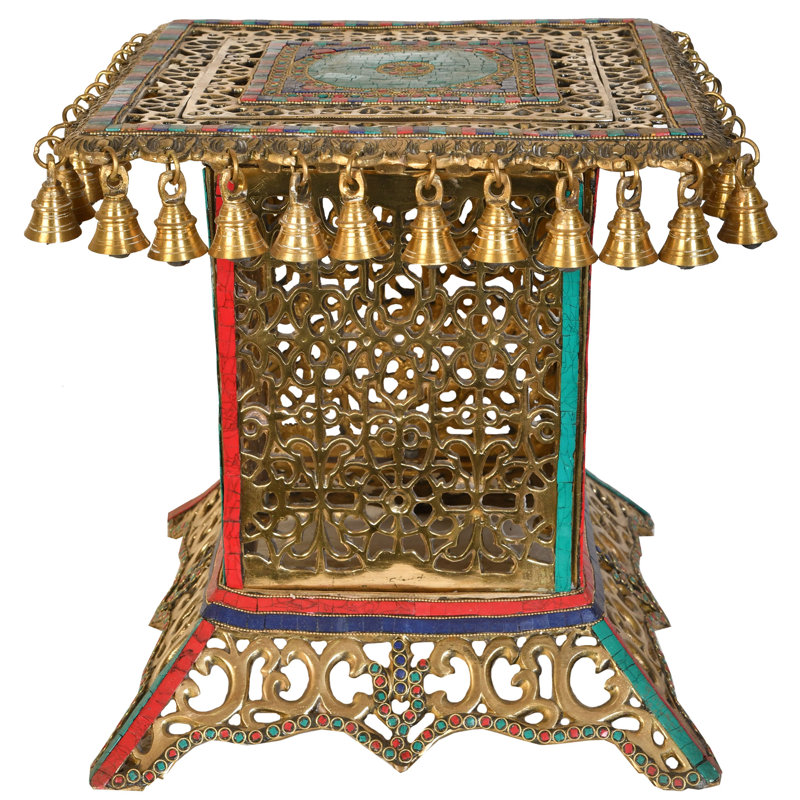 Chowki à treillis décoré (piédestal)