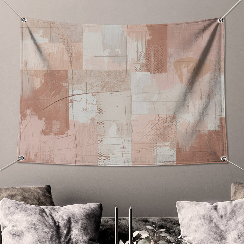 Tapisserie murale Patchwork - Patchwork, H 50 po x l 60 po avec 4 œillets