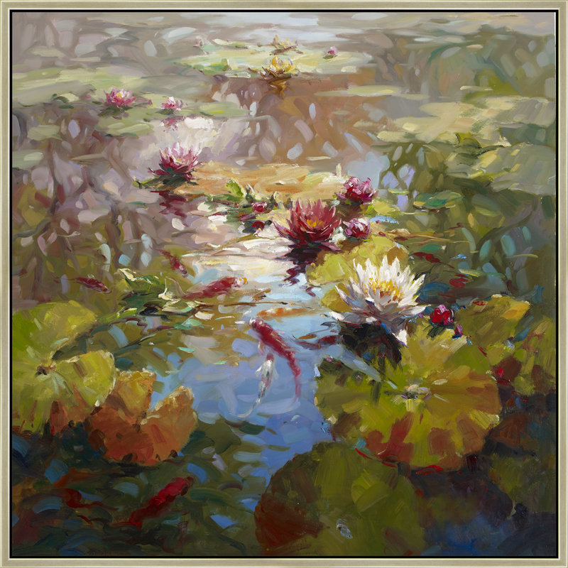 Plants & Flowers Print, Beige, 26" H x 26" W