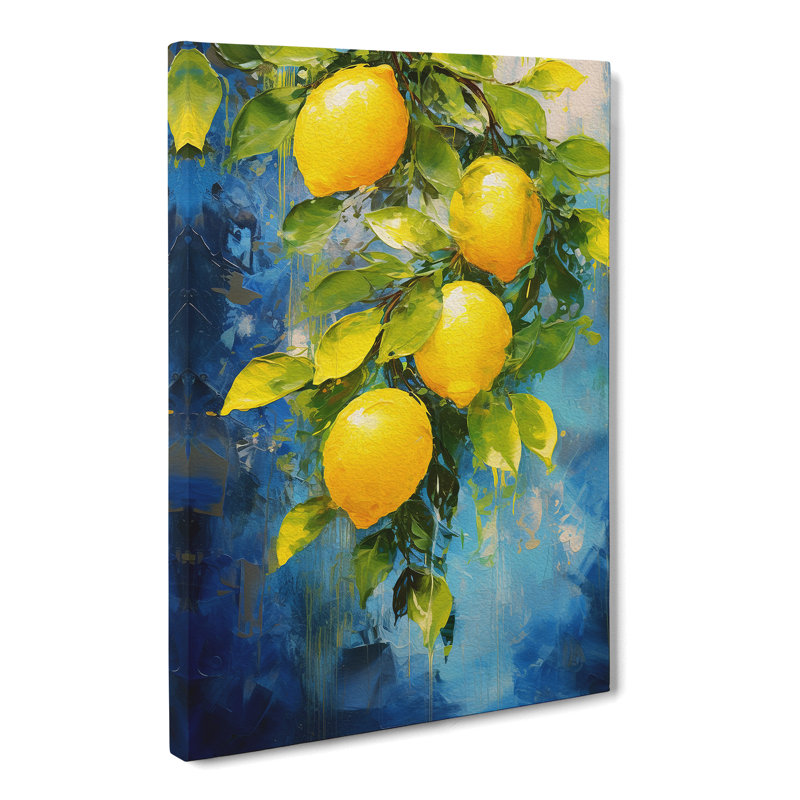 Lemon Fruit Impressionism No.3 - Wrapped Canvas, 60cm H x 40cm W x 3cm D