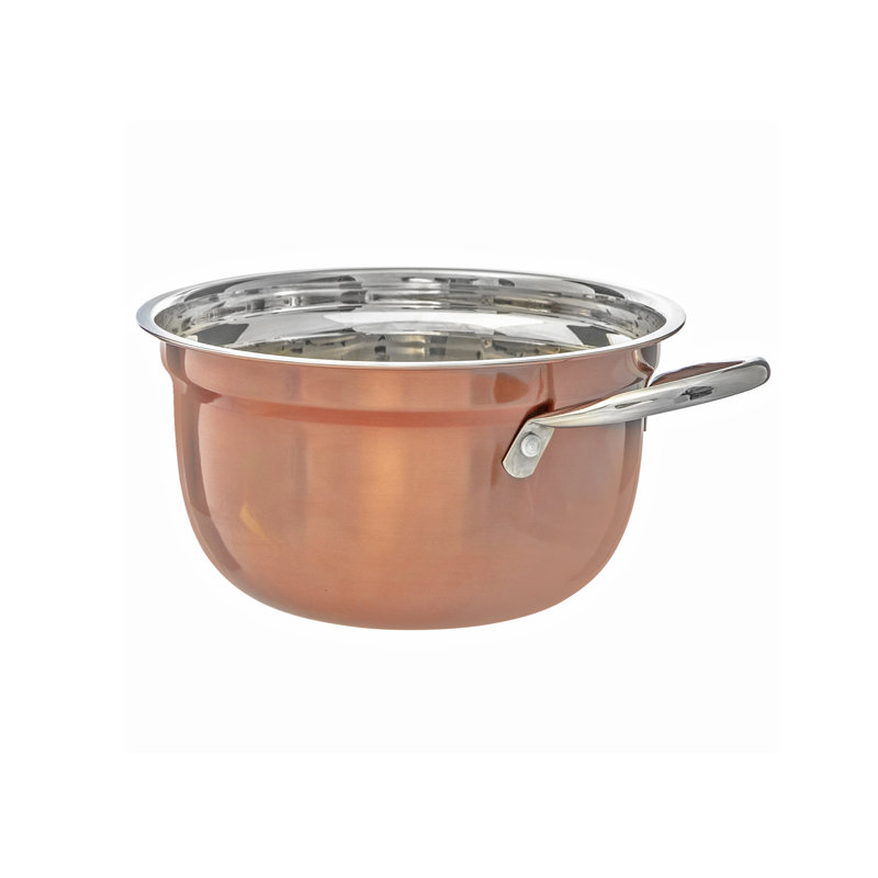 Ebern Designs Stainless Steel Salad Bowl, 8.31" H x 10.67" W x 10.67" D