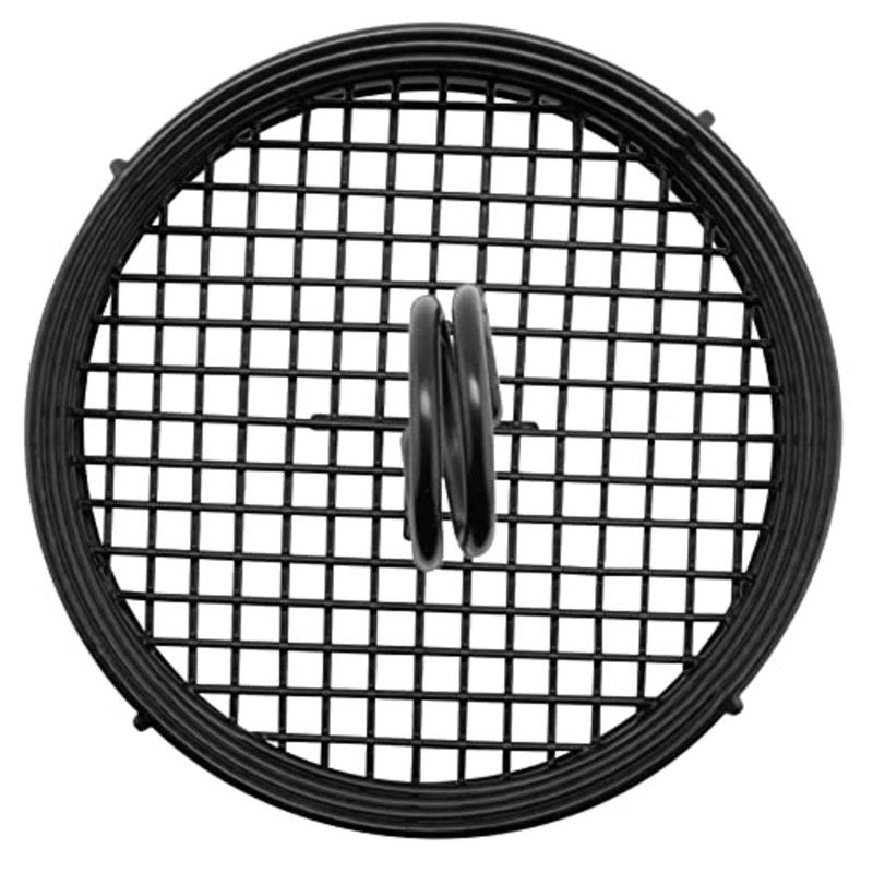 Table ronde en acier inoxydable noir