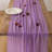 6Pcs Lilac Cheesecloth Table Runner 120 Inches for Party Home Décor