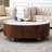 Round Coffee Table With Drawers