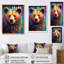 «Colorful Poppart Bear Majesty», reproduction sur toile-97051394-97051398
