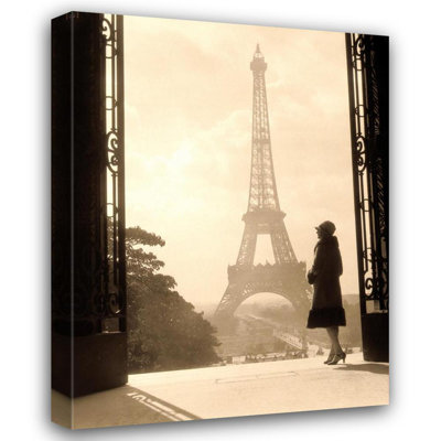1920 Woman at the Gate, Eiffel Tower