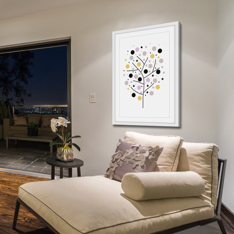 «Sp Spot Tree» par Katarina Snygg, reproduction encadrée, H 18 po x l 12 po x P 1,5 po