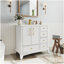 Meuble-lavabo de salle de bain avec lavabo, tiroirs et poignées en métal-949576132