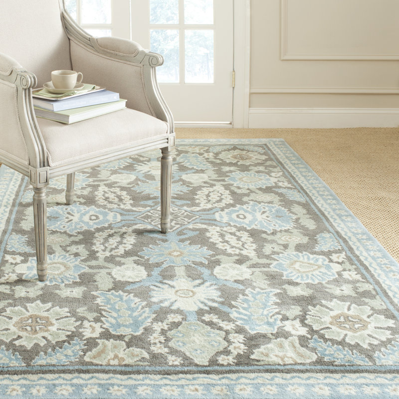 Tapis en laine et viscose touffeté à la main conservatoire, Rectangle 8 pi x 10 pi