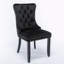 Chaise d'appoint en velours capitonné l 25,5 po Fukuichi-1046366824