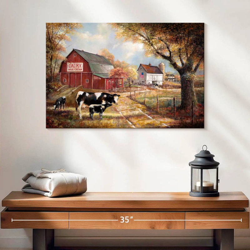 Souvenirs à la ferme, H 16 po x l 24 po