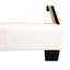Lit simple avec texture blanche et rembourrage en mousse - surface G1305