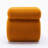 S-shape Teddy Fabric Ottoman with Sturdy Wooden Frame and Anti-slip Feet for Comfort and Style-1193716906