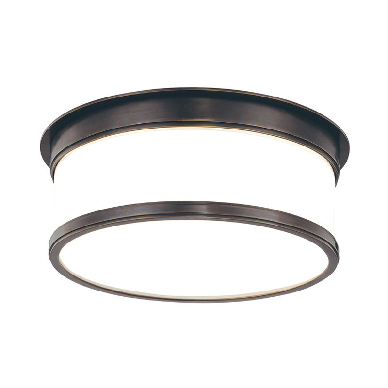 Geneva Flush Mount, 4.75" x 12.25" / Old Bronze
