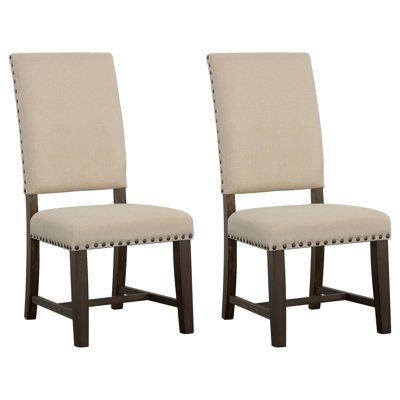 Milton Upholstered Dining Side Chair Beige