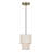 Holliman 1 Light Antique Brass Mini Pendant-122939863