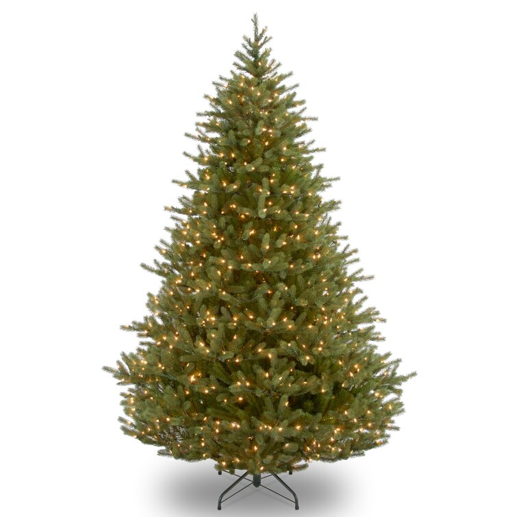 Feel Real Norway 6.5' Green Fir Artificial Christmas Tree with 750 Clear/White Lights