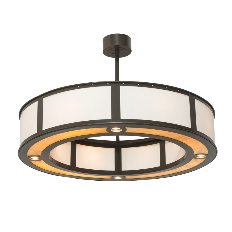 Luminaire suspendu tambour 8 lumières