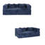  Canapé-lit modulaire en chenille de 78 po de largeur, canapé-lit modulaire convertible 3-en-1 avec mousse haute densité, sans assemblage, bleu foncé -1635840186