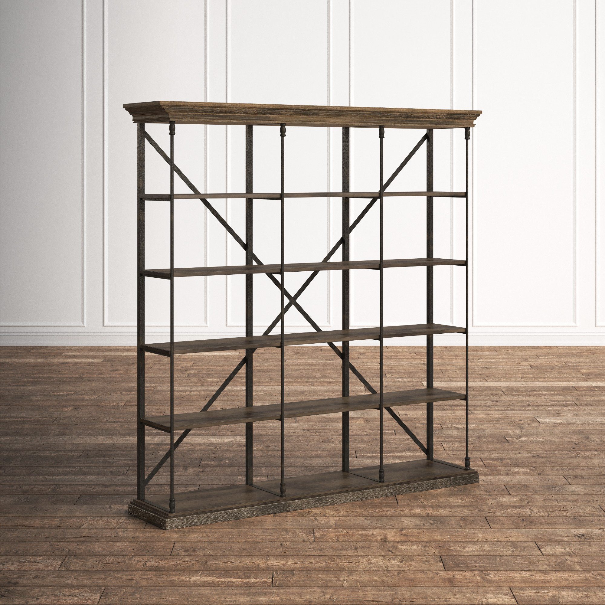 Khajag double store etagere bookcase