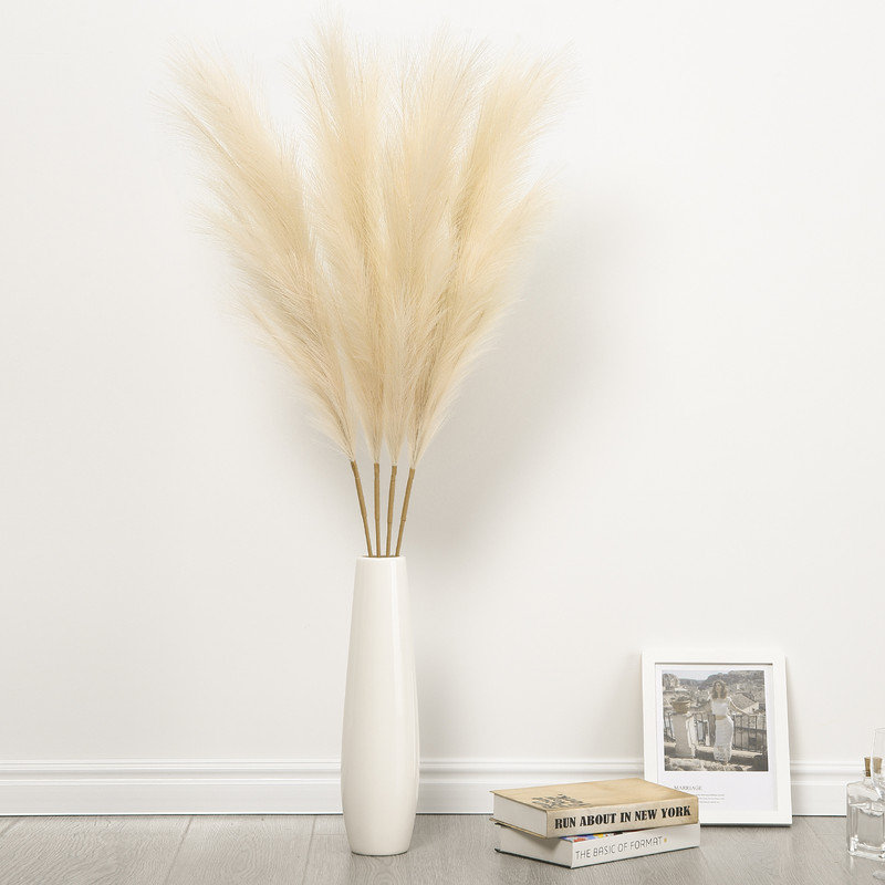Arrangement de pampas, Beige