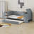 Daybed With Storage Arms, Trundle And Charging Station-1810907641
