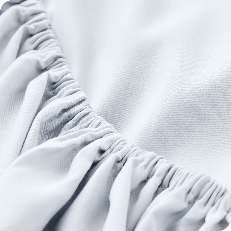 24" Extra Deep Pocket Microfiber Fitted Sheet, Queen Fitted Sheet, White