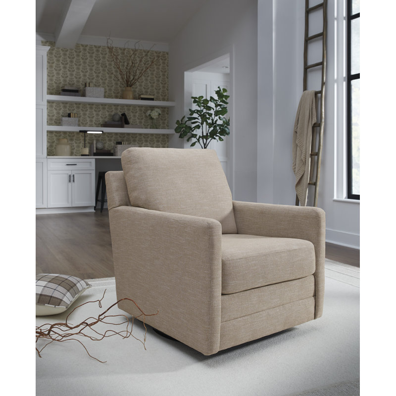 Fauteuil d'appoint pivotant Freybourne nouvelle génération Nuvella, Brun