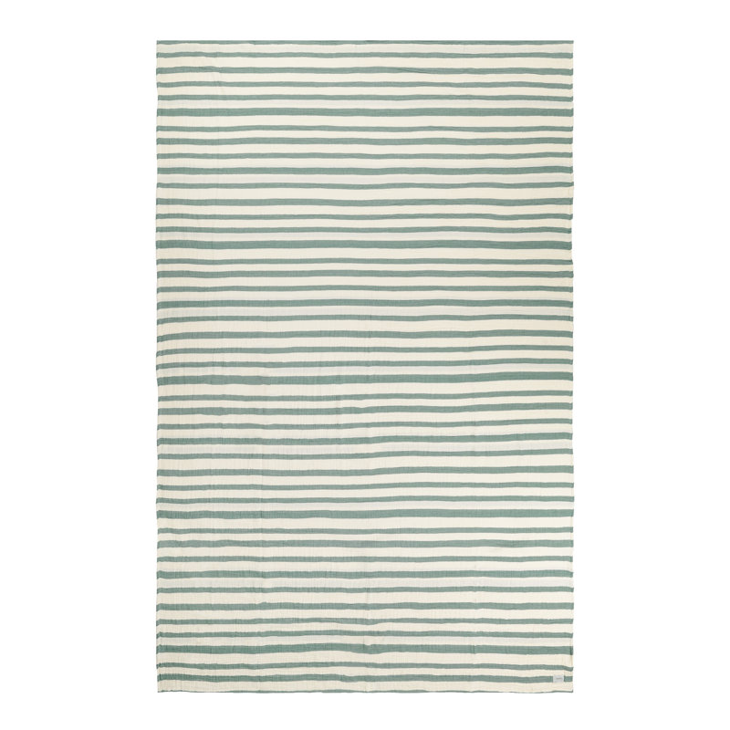 Asena Machine Woven Throw Blanket, Green
