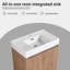 Meuble-lavabo simple avec plateau en résine Daive-2067742826