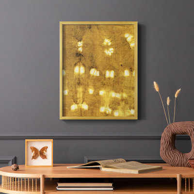 «Turmeric Sunrise I», reproduction encadrée - bois massif