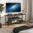 Modern Small TV Console With LED Light, Light Grey, Fits Tvs Up To 55" | Gift Idea