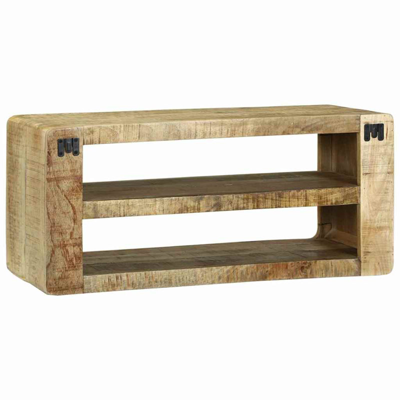 Unfinished TV Stand, 36cm H x 80cm L x 32cm W, Brown