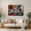 «Dogs Smooth Fox Terrier», art mural en métal brun-170924663