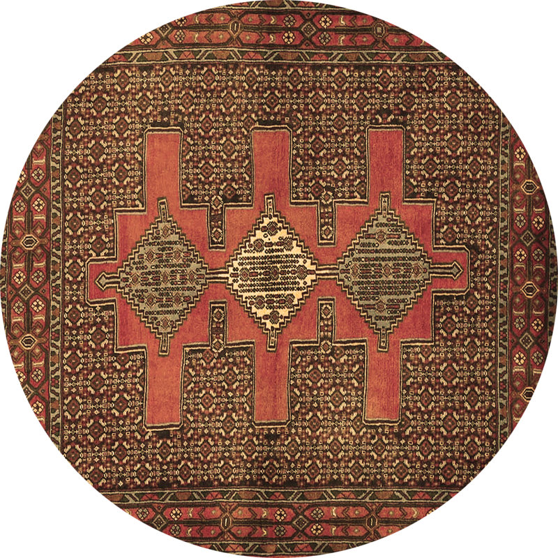 Performance Moroccan Indoor Rug, Round 8'