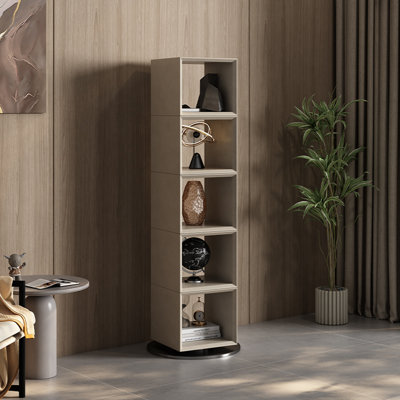 Bibliothèque rotative légère de style minimaliste luxueux