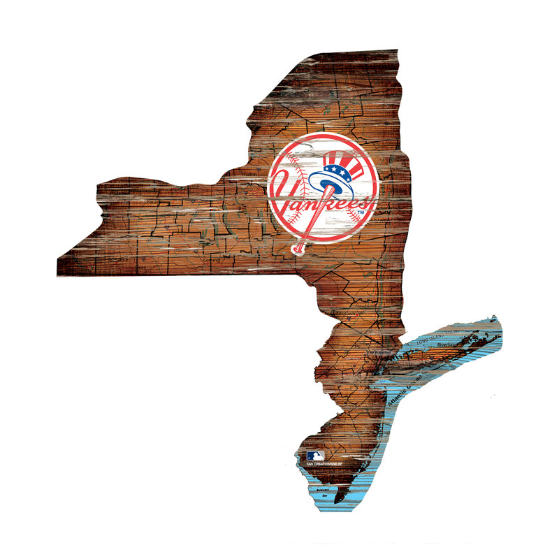 Décoration murale logo 24 états mlb team, New York Yankees