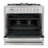 Cosmo 36 in. Stellar Collection 4.4 cu. ft. Dual Fuel Range, 5 Burners, Convection Oven, Smooth Grip Handle, Stainless Steel