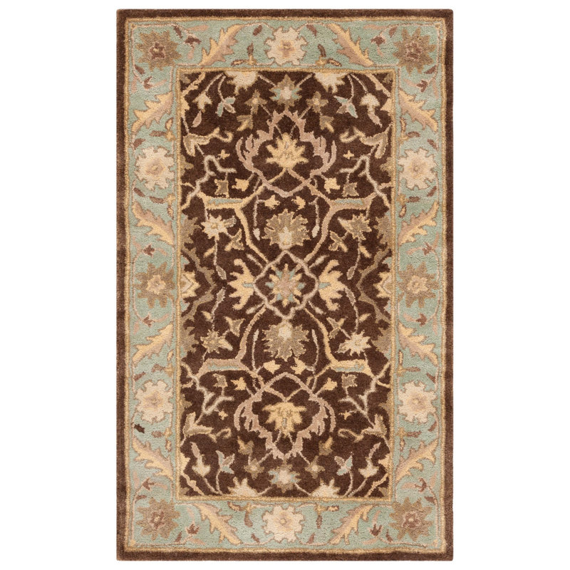 Hand Tufted Wool Oriental Rug, Rectangle 5' x 8'