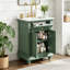 Meuble-lavabo moderne 24 po avec tiroir basculant-483183586